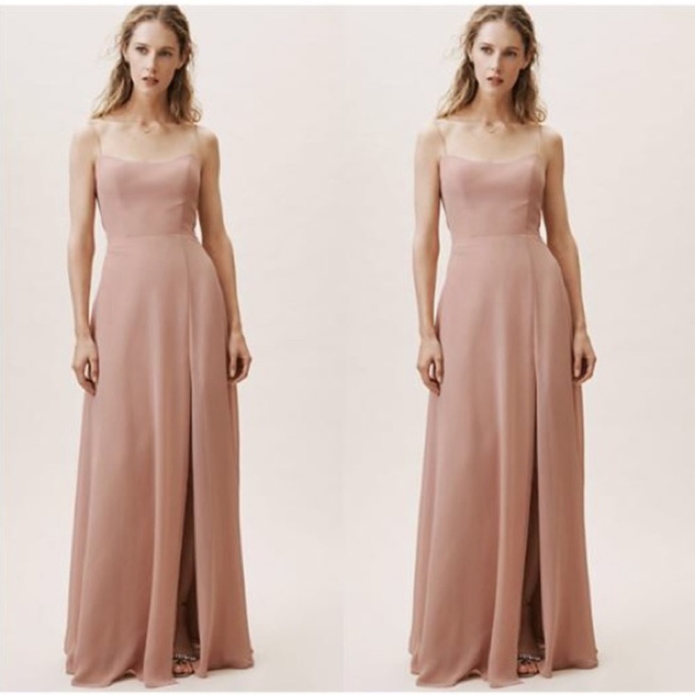 Jenny Yoo Kiara Back Bow Chiffon